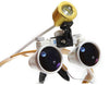 Dental Glasses 3.5X 420mm +LED Head Light Lamp