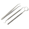 Mirror Probe Plier Tweezers Teeth Cleaning Equipment